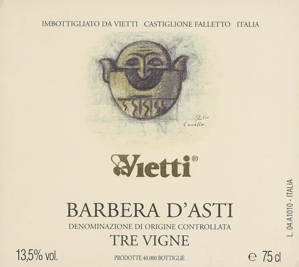 Barbera d'Asti Tre Vigne Bottle