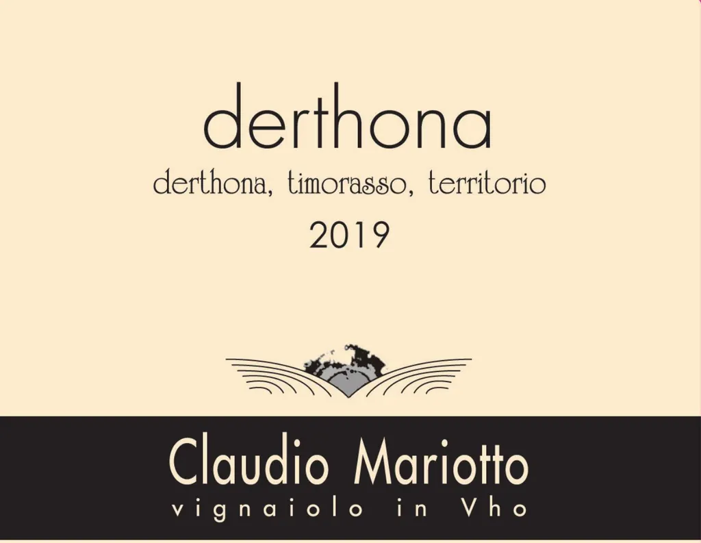 Derthona Timorasso Bottle