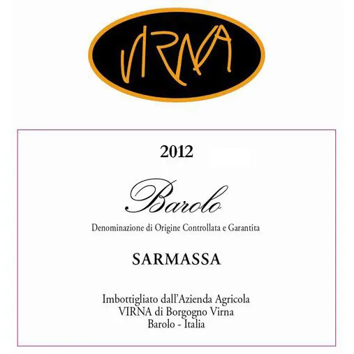 Barolo Sarmassa Bottle
