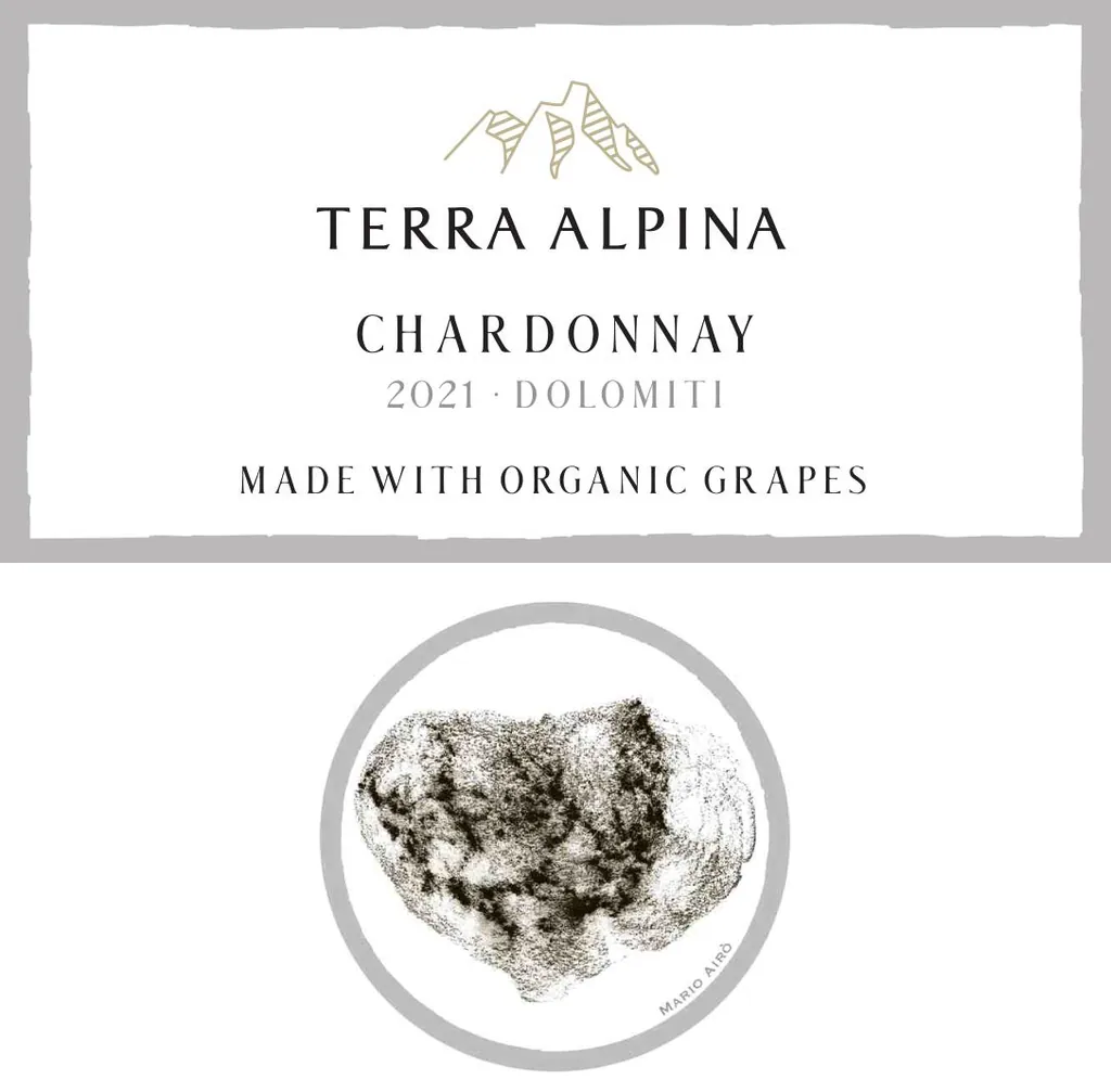 Terra Alpina Chardonnay Vigneti delle Dolomiti Bottle