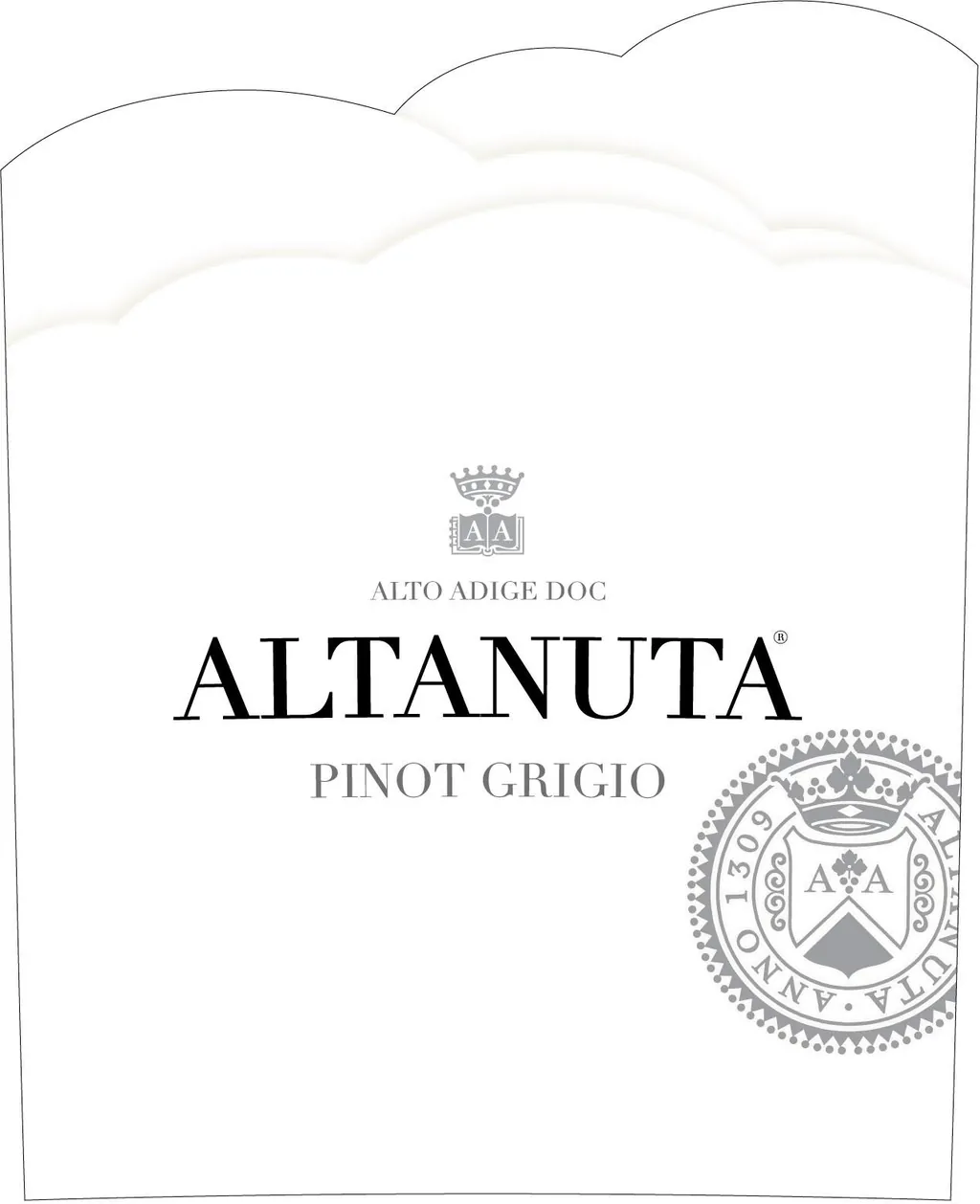Alto Adige Pinot Grigio Bottle