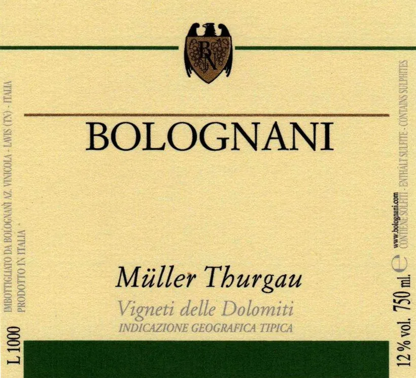 Muller-Thurgau Bottle