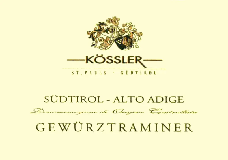 Alto Adige Gewurztraminer Bottle