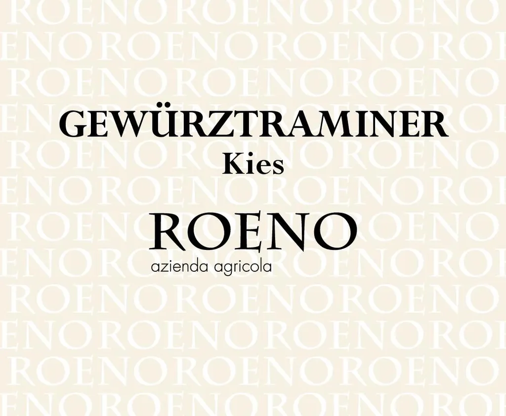 Trentino Kies Gewurztraminer Bottle