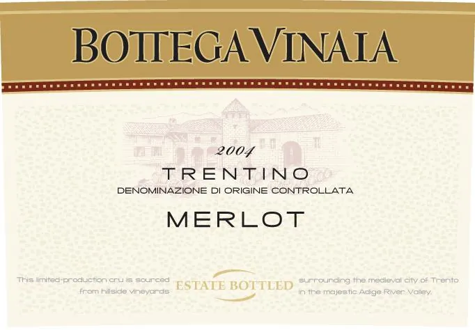Bottega Vinai Merlot Bottle