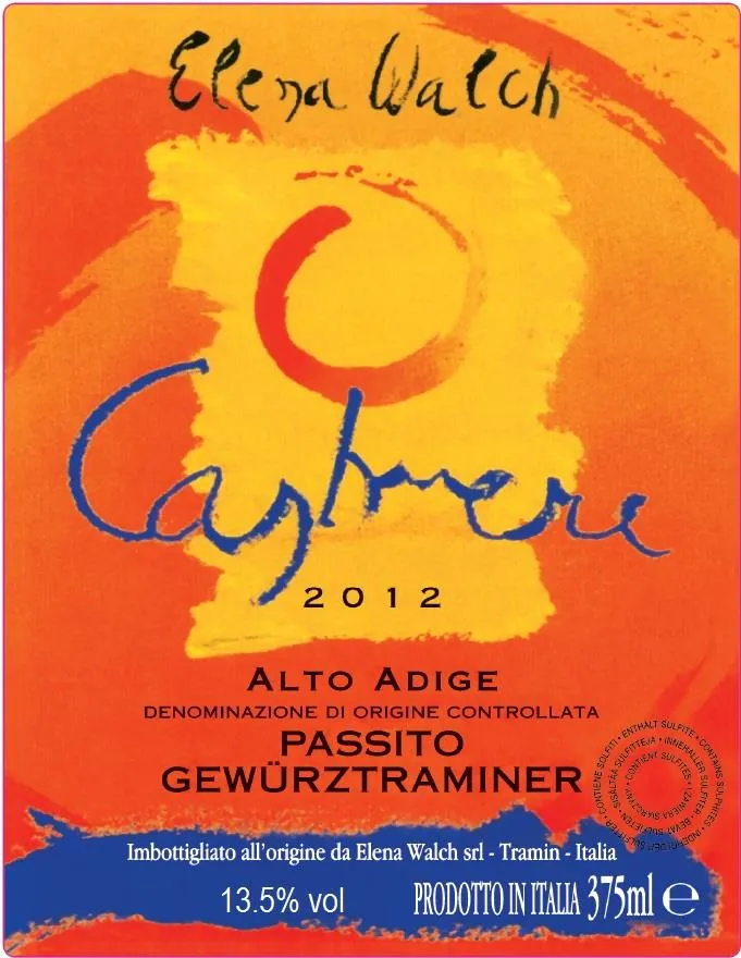 Cashmere Gewurztraminer Passito Bottle