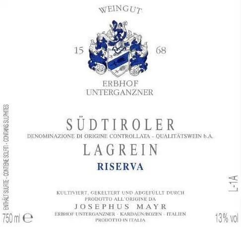 Lagrein Riserva Bottle