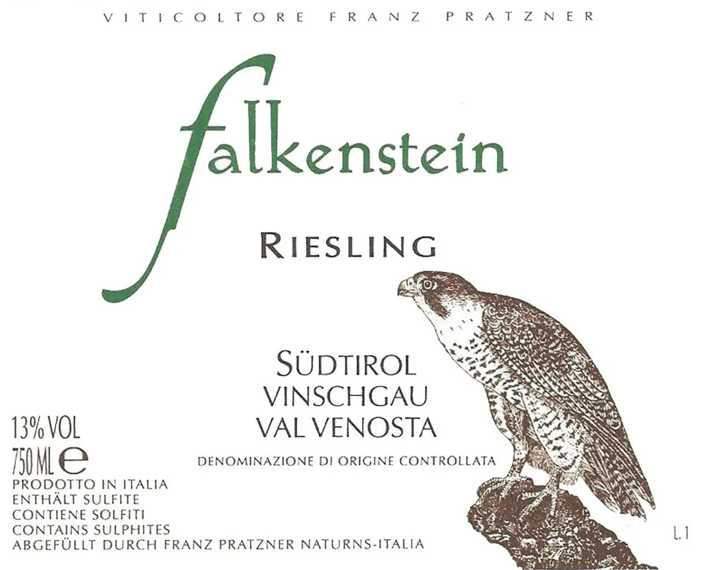 Alto Adige Valle Venosta Riesling Bottle