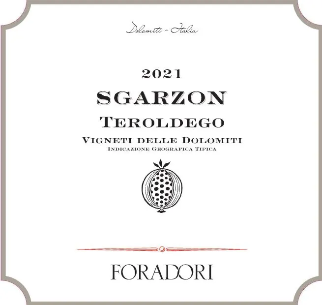 Sgarzon Teroldego Bottle