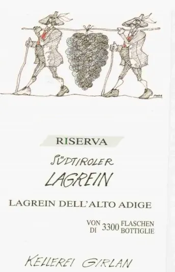 Alto Adige- Riserva Lagrein Bottle