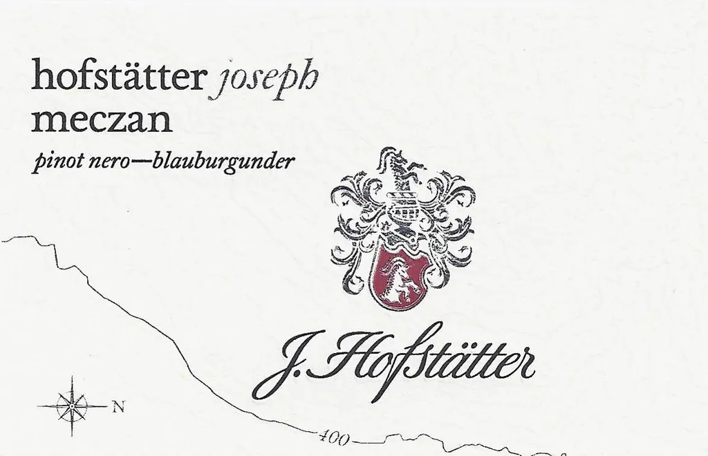 Alto Adige Joseph Meczan Pinot Nero-Blauburgunder Bottle