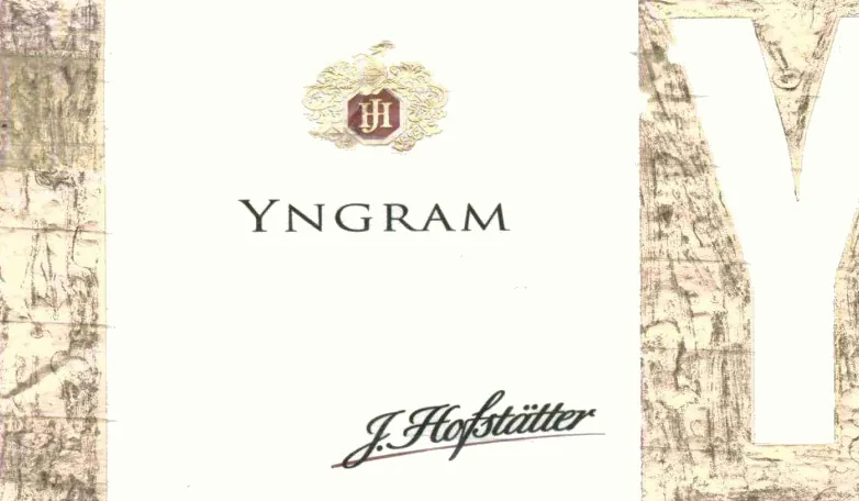Alto Adige Yngram Bottle
