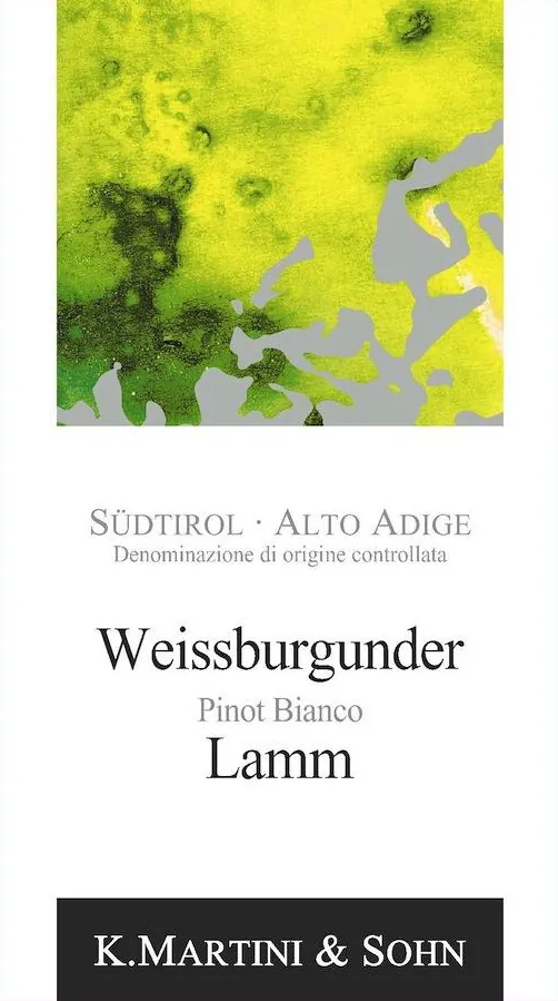 Alto Adige Lamm Weissburgunder Pinot Bianco Bottle