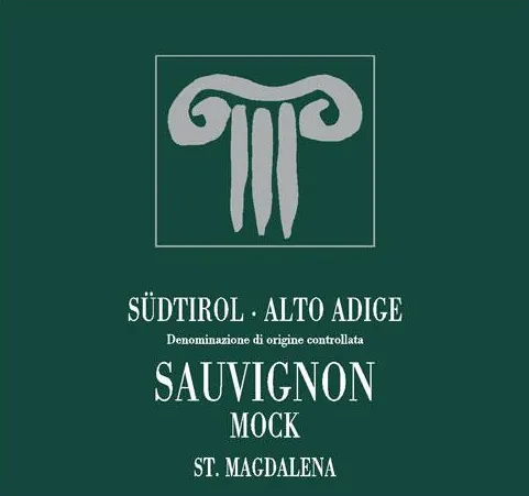 Alto Adige Mock Sauvignon Blanc Bottle