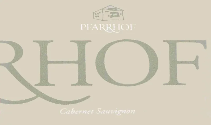 Alto Adige Pfarrhof Riserva Cabernet Sauvignon Bottle
