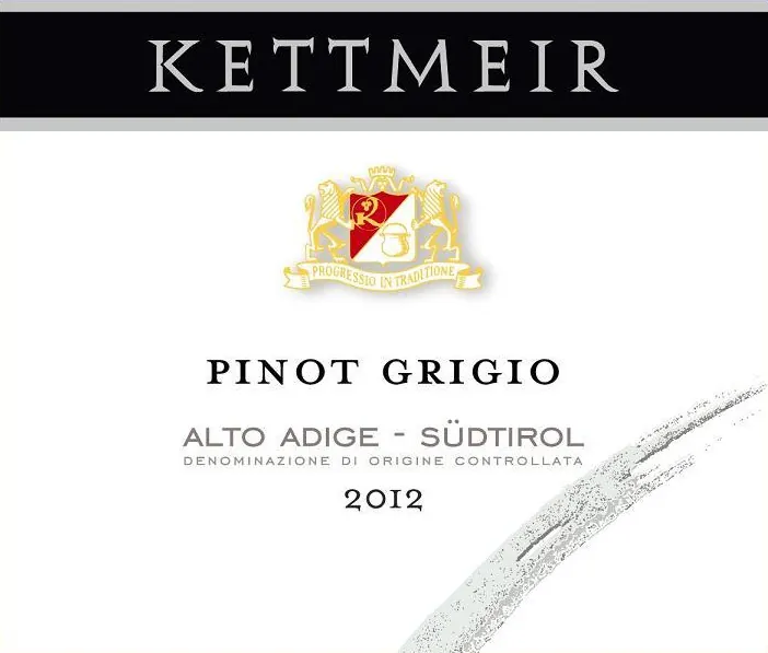 Alto Adige- Pinot Grigio Bottle