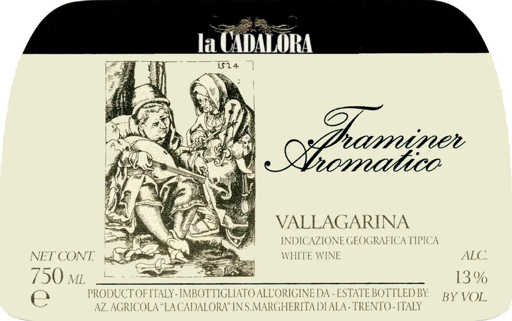 Vallagarina Aromatico Traminer Bottle