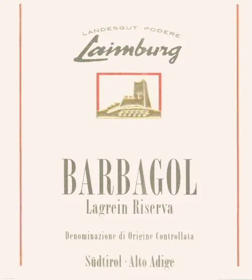 Alto Adige Barbagol Riserva Lagrein Bottle