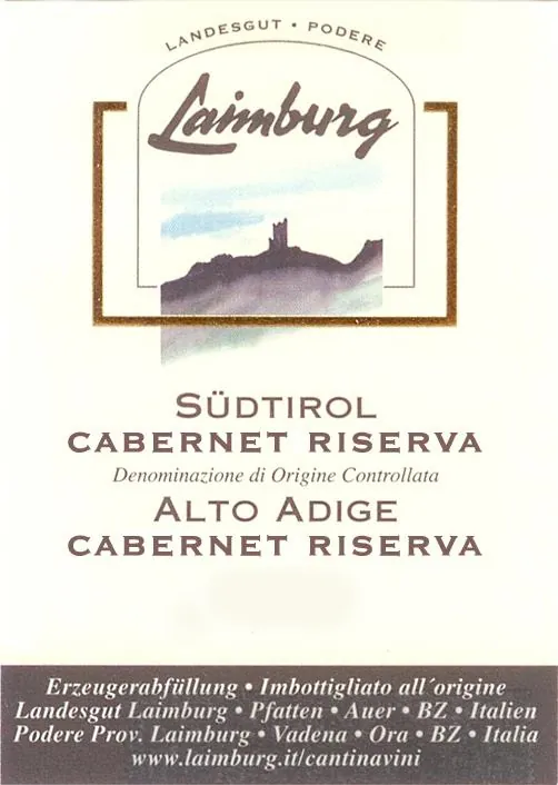 Alto Adige Sass Roa Riserva Cabernet Sauvignon Bottle