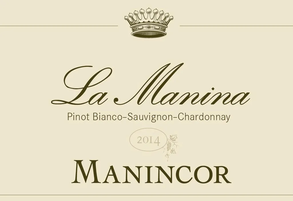 Alto Adige La Manina Pinot Bianco-Sauvignon-Chardonnay Bottle