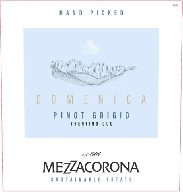 Domenica Pinot Grigio Bottle