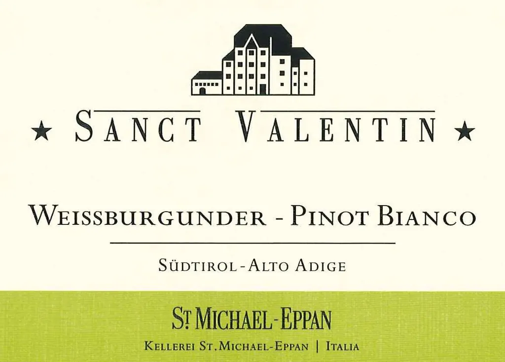 Alto Adige Sanct Valentin Weissburgunder - Pinot Bianco Bottle