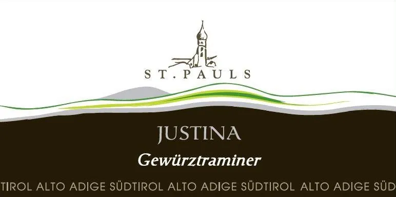 Alto Adige St. Justina Gewurztraminer Bottle