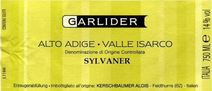 Sylvaner Bottle