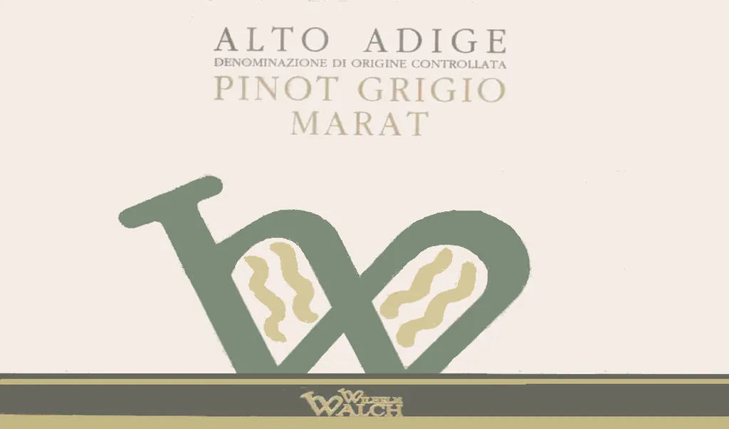 Alto Adige Marat Pinot Grigio Bottle