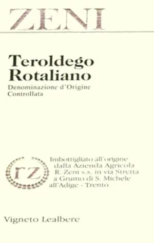 Teroldego Rotaliano Bottle