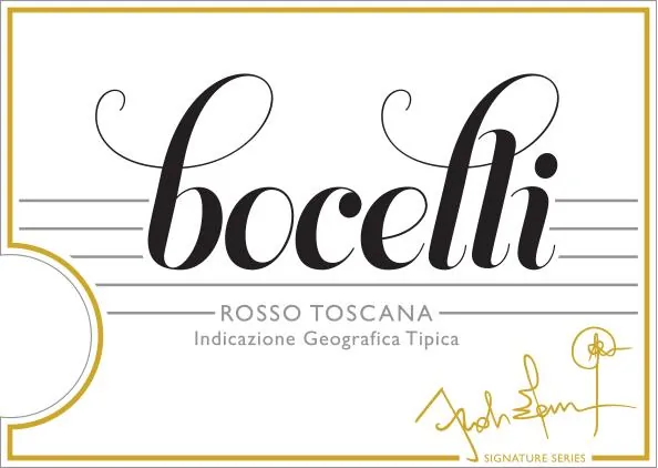 Bocelli Rosso Toscana Sangiovese Bottle