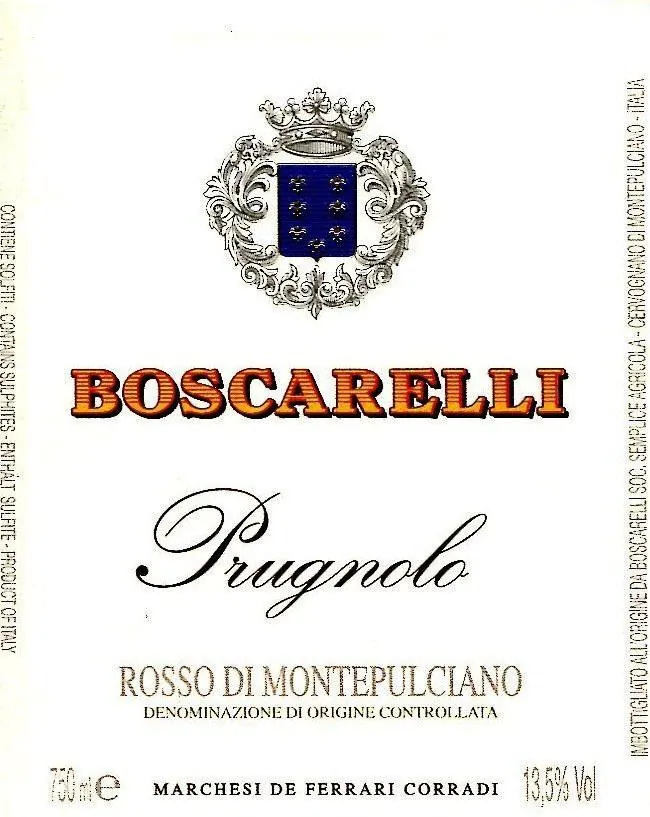 Prugnolo Rosso di Montepulciano Bottle