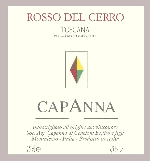 Rosso del Cerro Bottle