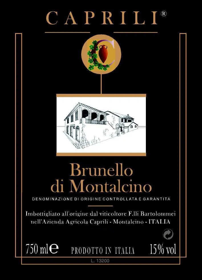Brunello di Montalcino Bottle