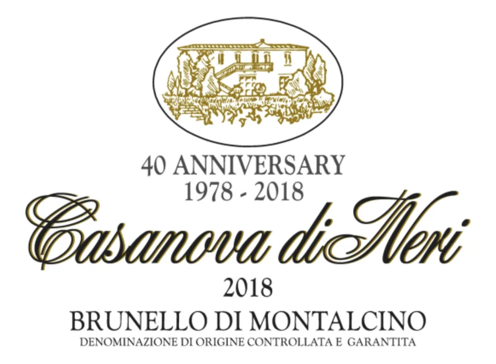 Brunello di Montalcino White Label Bottle