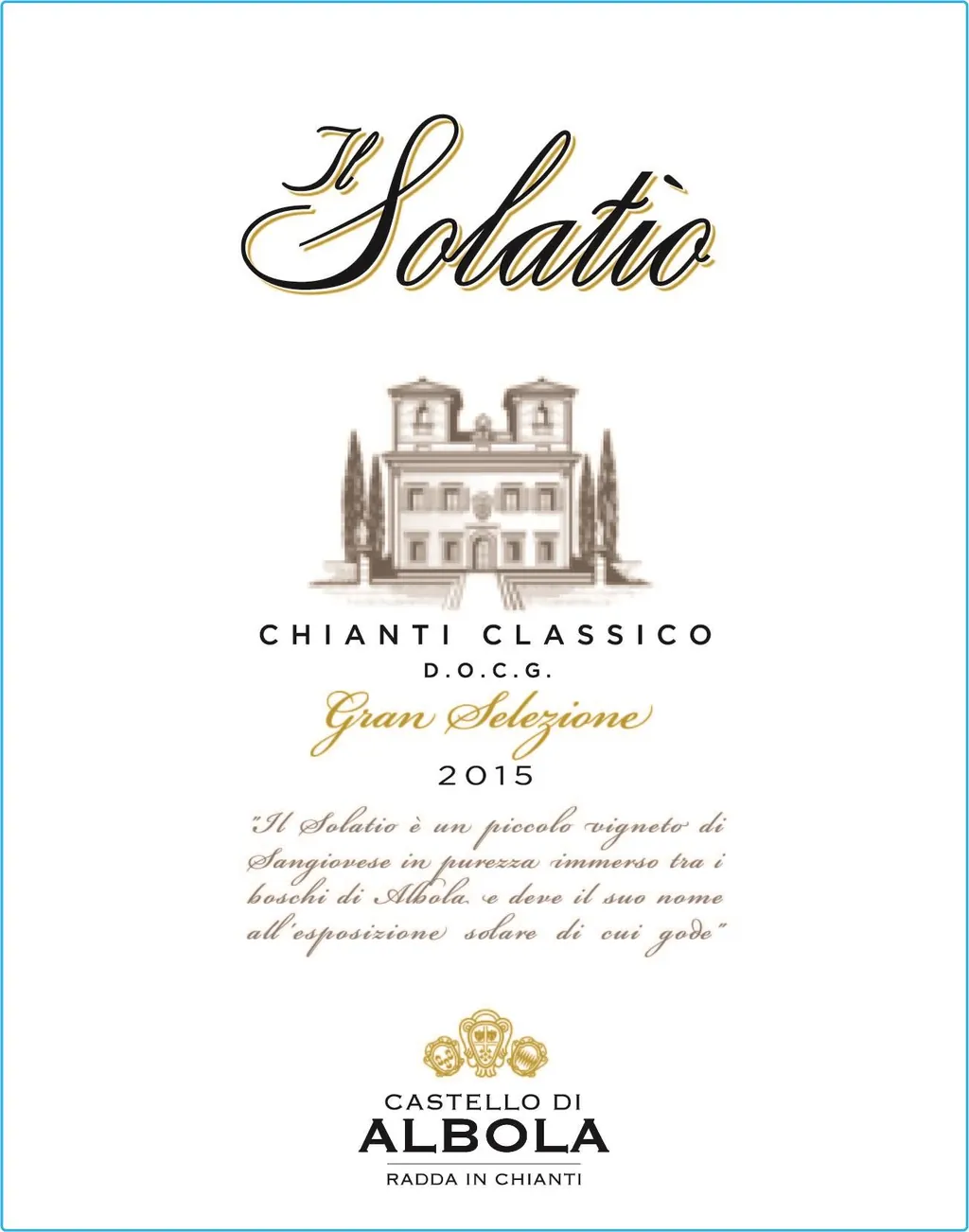 Il Solatio Chianti Classico Gran Selezione Bottle