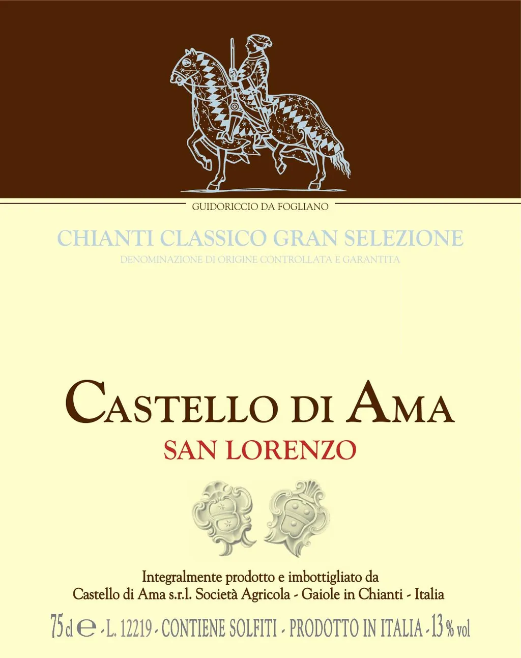 Chianti Classico San Lorenzo Gran Selezione Bottle