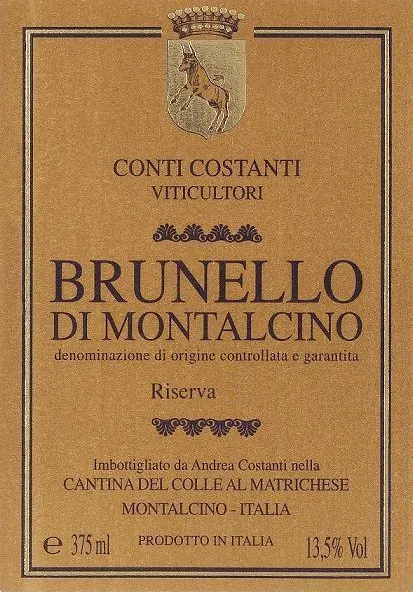 Brunello di Montalcino Riserva Bottle