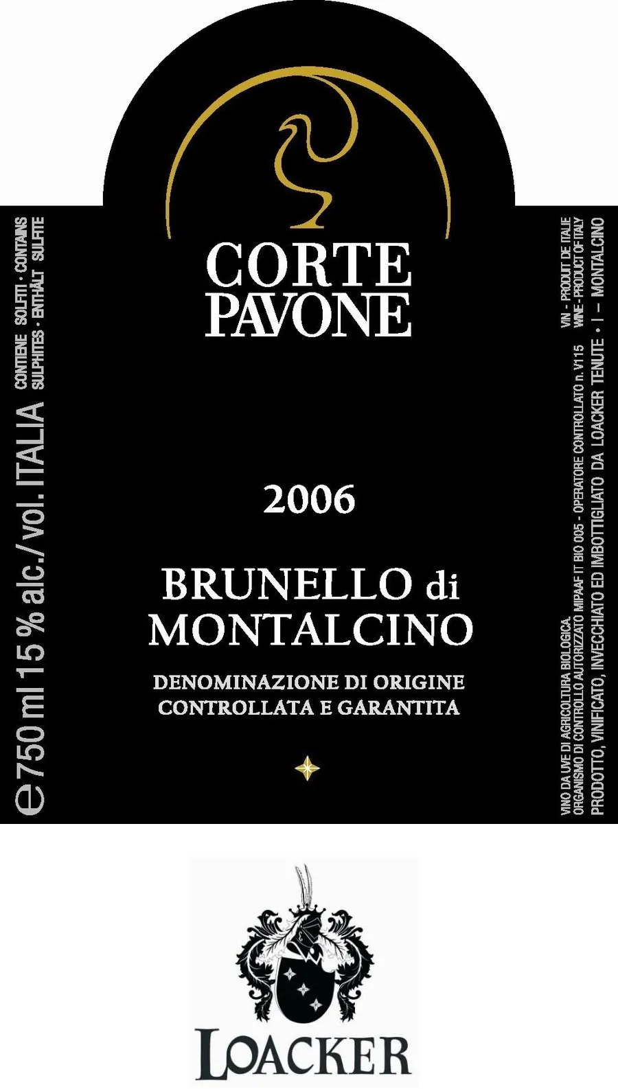 Brunello di Montalcino Bottle