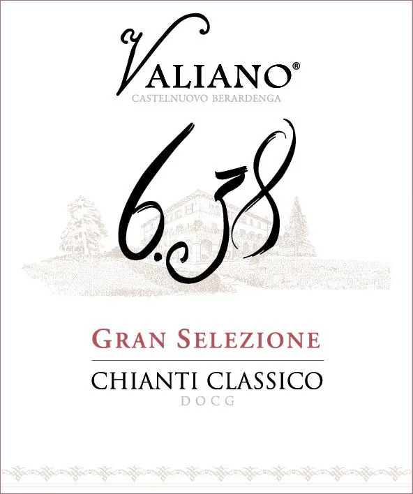Valiano 6.38 Chianti Classico Gran Selezione Bottle