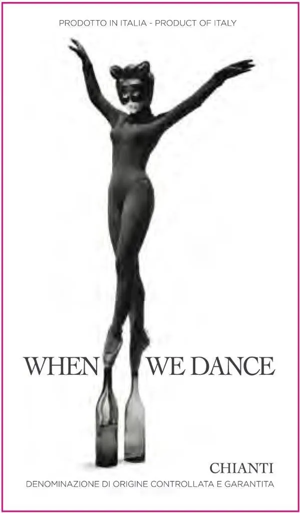 When We Dance Chianti Bottle