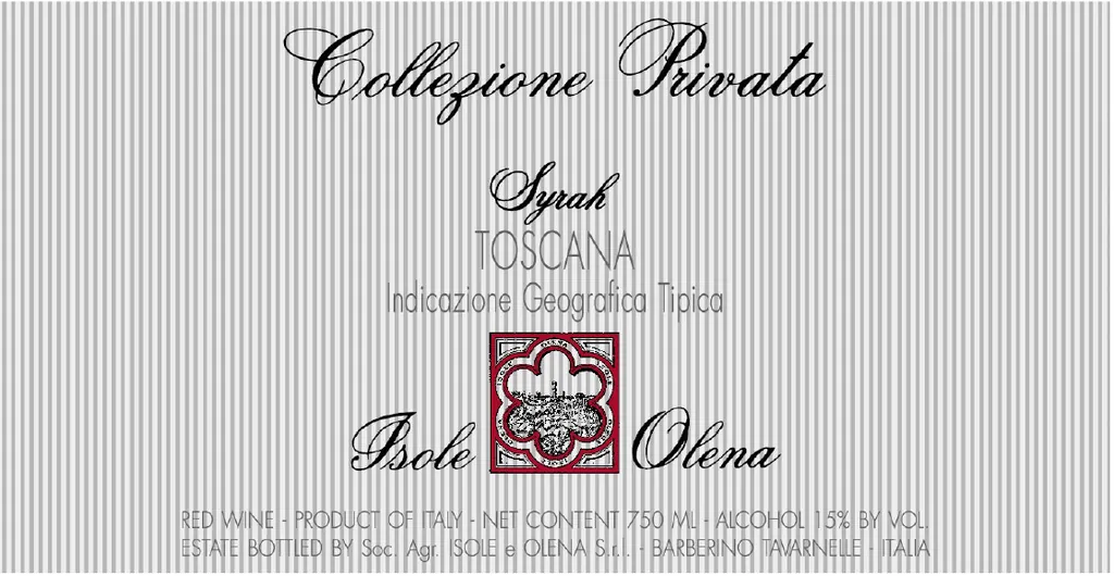 Syrah Collezione Privata Bottle