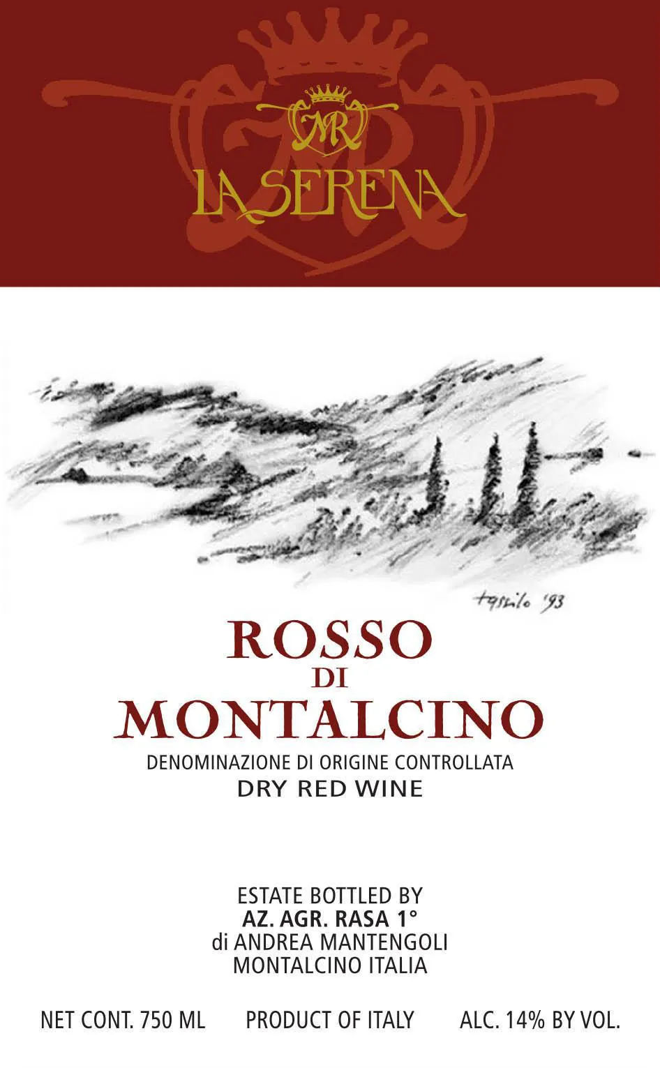 Rosso di Montalcino Bottle