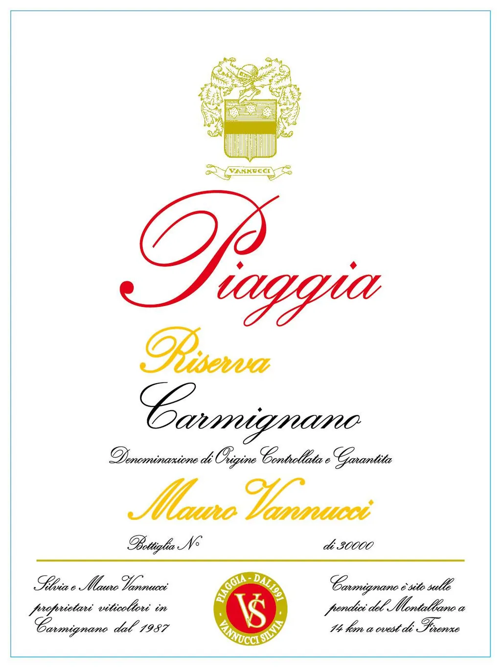 Carmignano Riserva Bottle