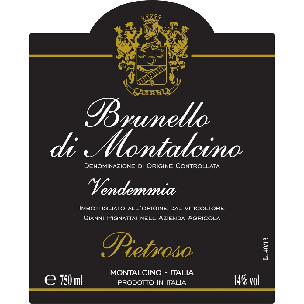Brunello di Montalcino Bottle