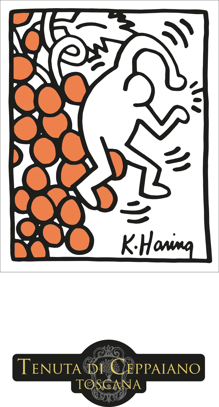 Keith Haring Toscana Bottle
