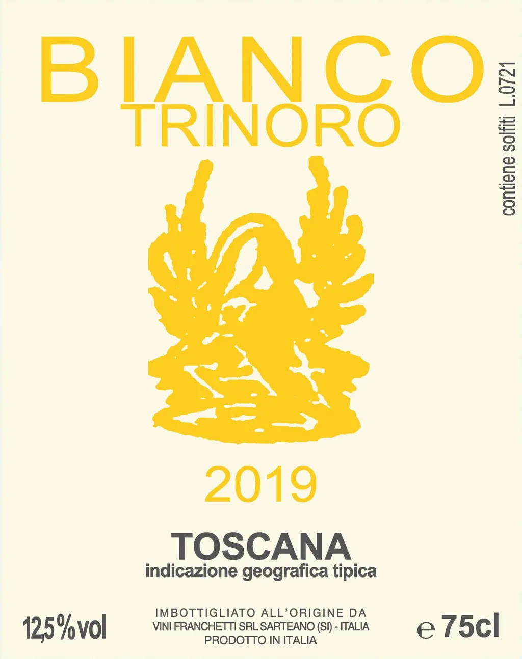 Bianco Trinoro Bottle