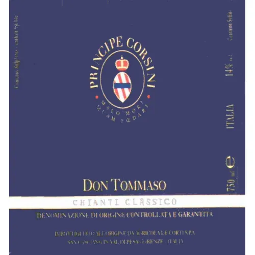 Don Tommaso Chianti Classico Bottle