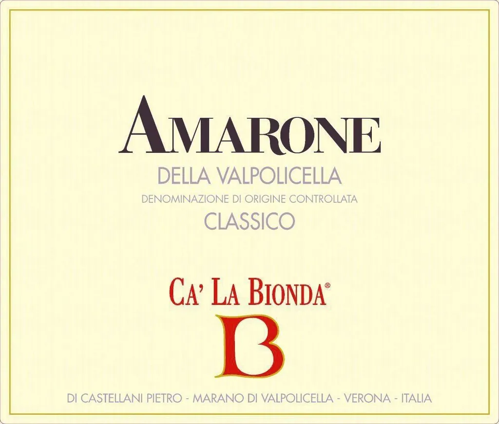 Amarone della Valpolicella Classico Bottle