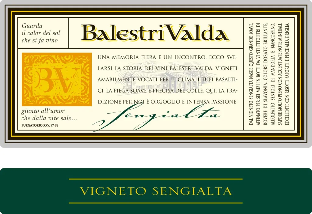 Soave Classico Sengialta Bottle